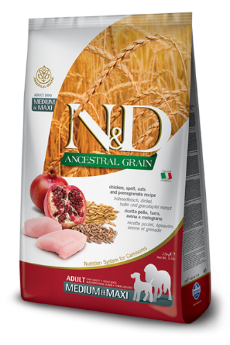 N&D Low Grain Maxi Adult Chicken&Pomegranate